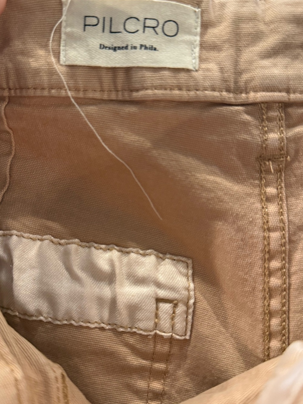 Pilcro Anthropologie Light Peach Orange Millie Low-Slung Barrel Pants - Picture 9 of 10